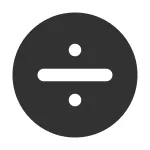 Divide Circle SVG Icon
